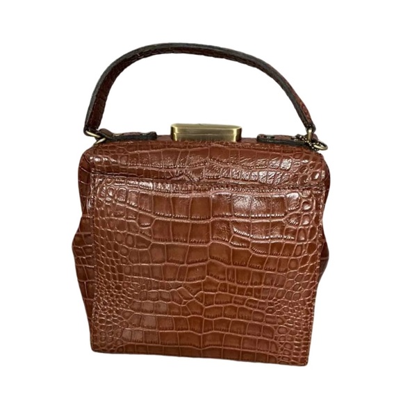 Patricia Nash Handbags - Patricia Nash Leather Crop Embossed Nela North/South British Tan Bag